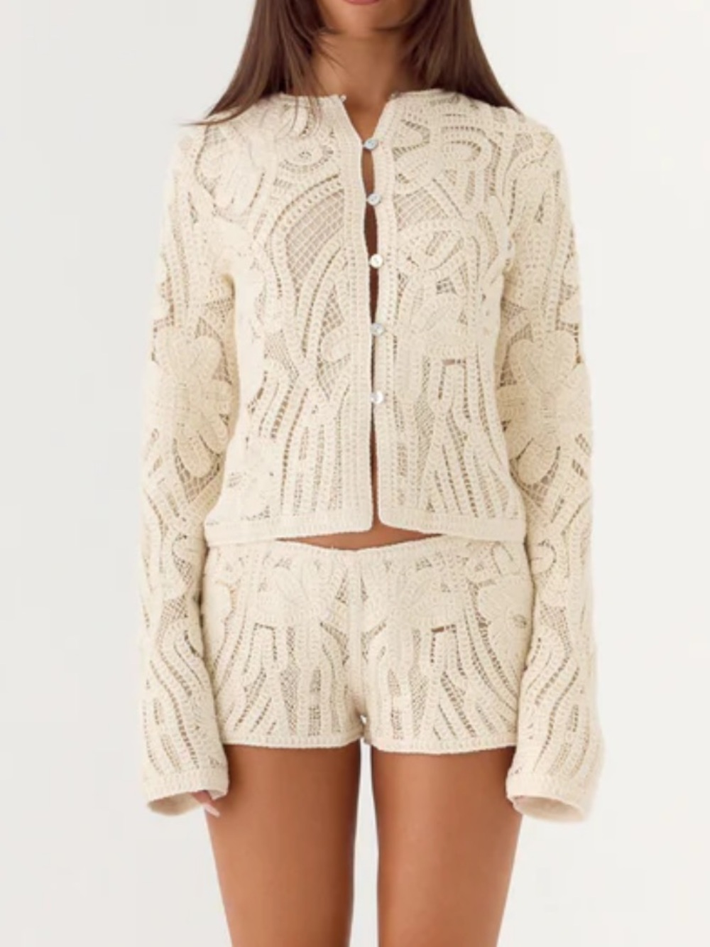 Peppermayo Ivory Crochet set